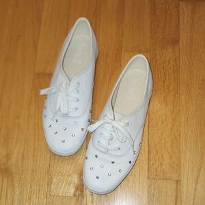 Keds Women's White Sneakers with Colorful Studs